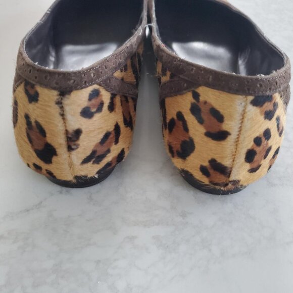 Lauren Ralph Lauren Leopard Print Calf Hide Ballet Flat in size 9.5B - Picture 9 of 11
